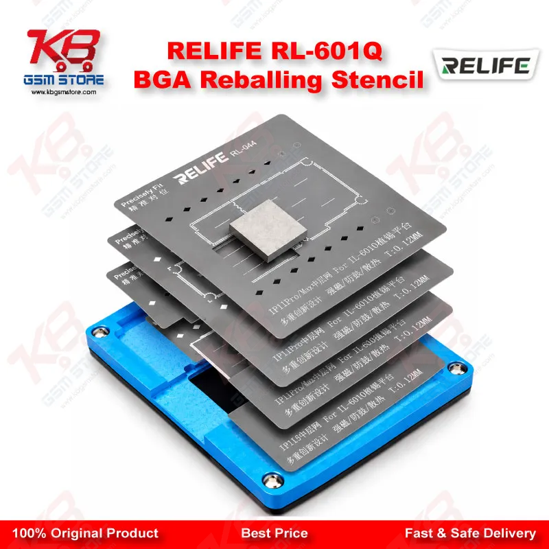 RELIFE RL-601Q BGA Reballing Stencil