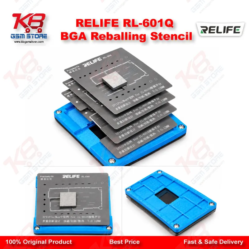 RELIFE RL-601Q BGA Reballing Stencil