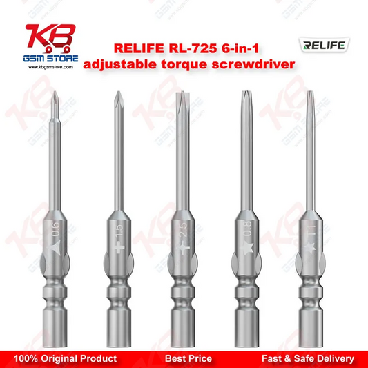 RELIFE RL-725 6-in-1 Adjustable Torque Screwdriver – Precision Repair Tool for iPhone, Android & Electronics
