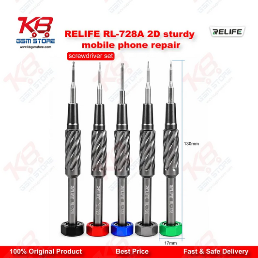RELIFE RL-728A 2D Precision Screwdriver Set - 5 in 1 Magnetic Mobile Repair Kit