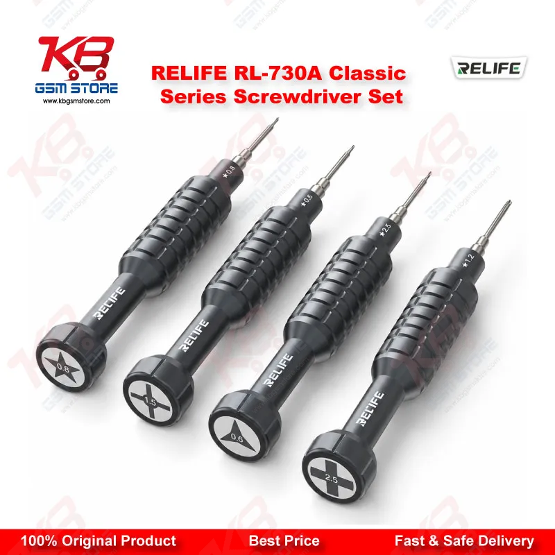 RELIFE RL-730A Steel Cannon King Classic Series 5-in-1 Precision Screwdriver Set