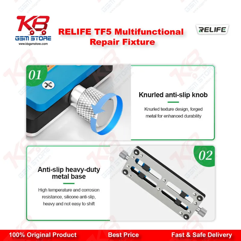 Title: RELIFE TF5 Multifunctional Repair Fixture – Motherboard & CPU Chip Clamping Stand