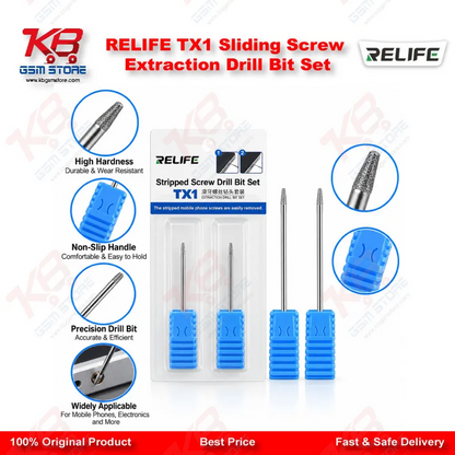 RELIFE TX1 Sliding Screw Extraction Drill Bit Set