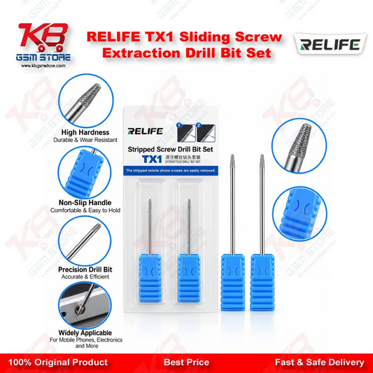 RELIFE TX1 Sliding Screw Extraction Drill Bit Set