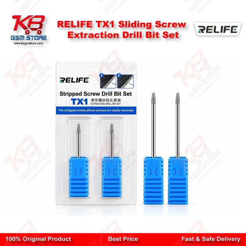 RELIFE TX1 Sliding Screw Extraction Drill Bit Set