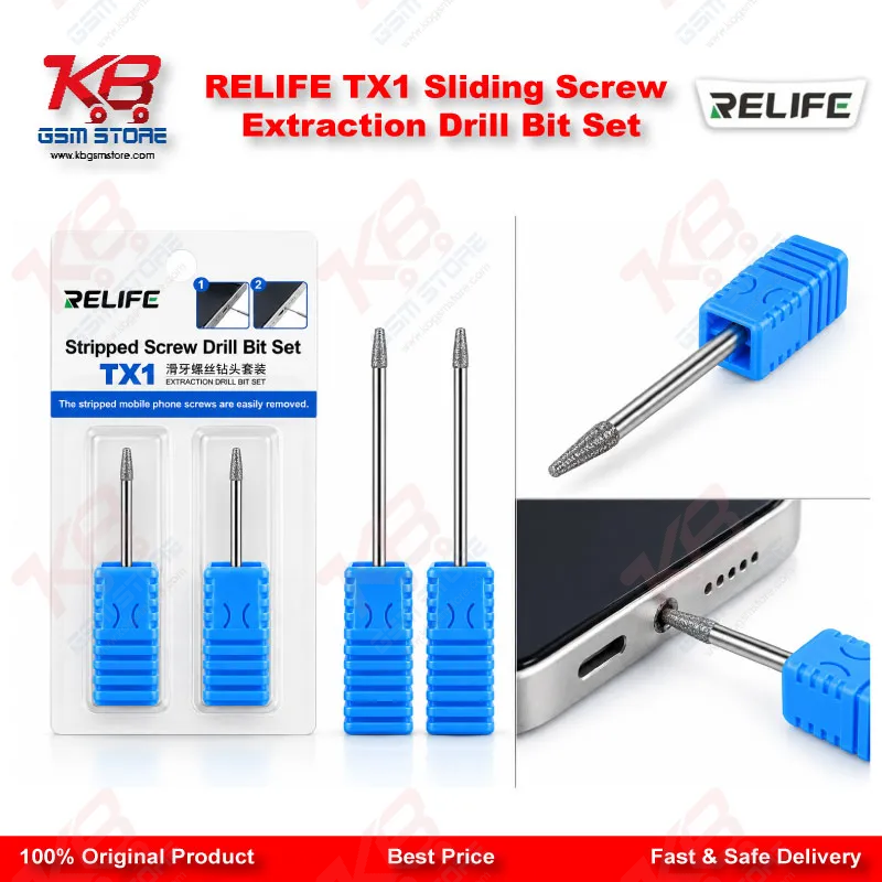 RELIFE TX1 Sliding Screw Extraction Drill Bit Set