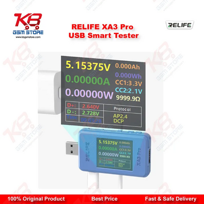 RELIFE XA3 Pro USB Smart Tester - PD QC Fast Charging Protocol Detector
