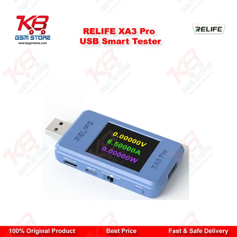 RELIFE XA3 Pro USB Smart Tester - PD QC Fast Charging Protocol Detector