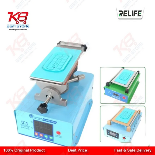 RELIFE RL-004SA Anti-Slip Silicone Pad for Screen Separator — Universal 7-Inch Green Mat