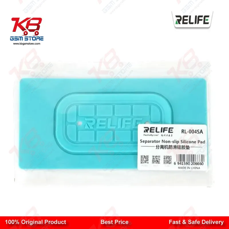 RELIFE RL-004SA Anti-Slip Silicone Pad for Screen Separator — Universal 7-Inch Green Mat