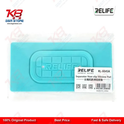 RELIFE RL-004SA Anti-Slip Silicone Pad for Screen Separator — Universal 7-Inch Green Mat