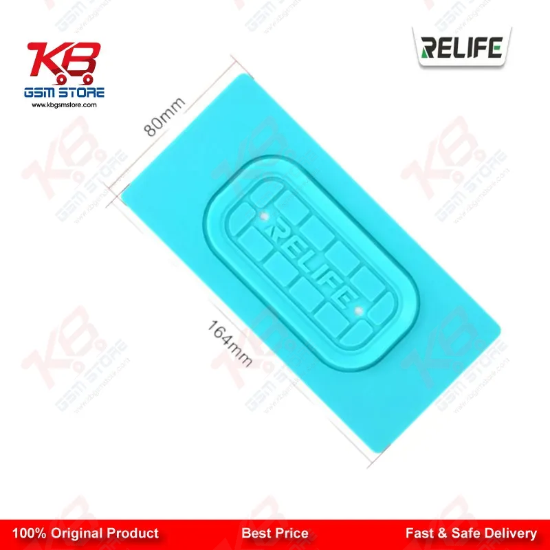 RELIFE RL-004SA Anti-Slip Silicone Pad for Screen Separator — Universal 7-Inch Green Mat