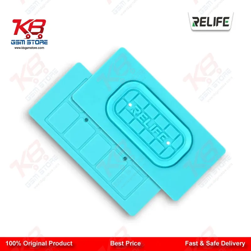 RELIFE RL-004SA Anti-Slip Silicone Pad for Screen Separator — Universal 7-Inch Green Mat