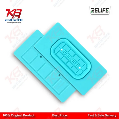 RELIFE RL-004SA Anti-Slip Silicone Pad for Screen Separator — Universal 7-Inch Green Mat