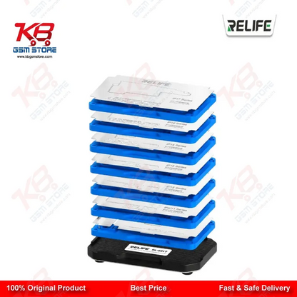 RELIFE RL-601T 31-in-1 iPhone Middle Layer BGA Reballing Platform Set — IPX to iPhone 17 Series