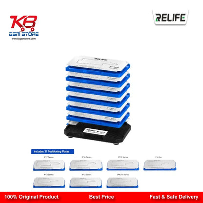 RELIFE RL-601T 31-in-1 iPhone Middle Layer BGA Reballing Platform Set — IPX to iPhone 17 Series