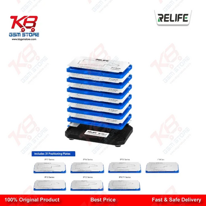 RELIFE RL-601T 31-in-1 iPhone Middle Layer BGA Reballing Platform Set — IPX to iPhone 17 Series