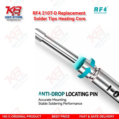 RF4 210T-D Replacement Solder Tips Heating Core – Integrated Copper Tip for T210 Soldering Stations