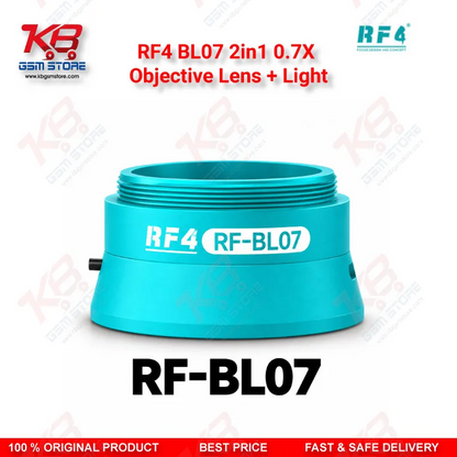 RF4 BL07 2in1 0.7X Objective Lens + Light – Built-In LED Auxiliary Barlow Lens for Stereo Microscopes