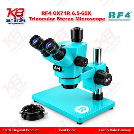 RF4 CX71R 6.5-65X Trinocular Stereo Microscope