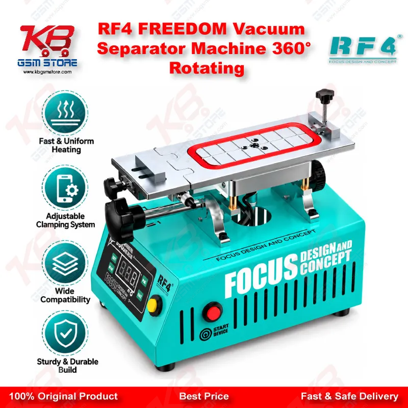 RF4 FREEDOM Vacuum Separator Machine 360° Rotating