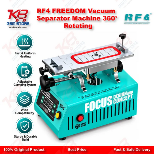 RF4 FREEDOM Vacuum Separator Machine 360° Rotating
