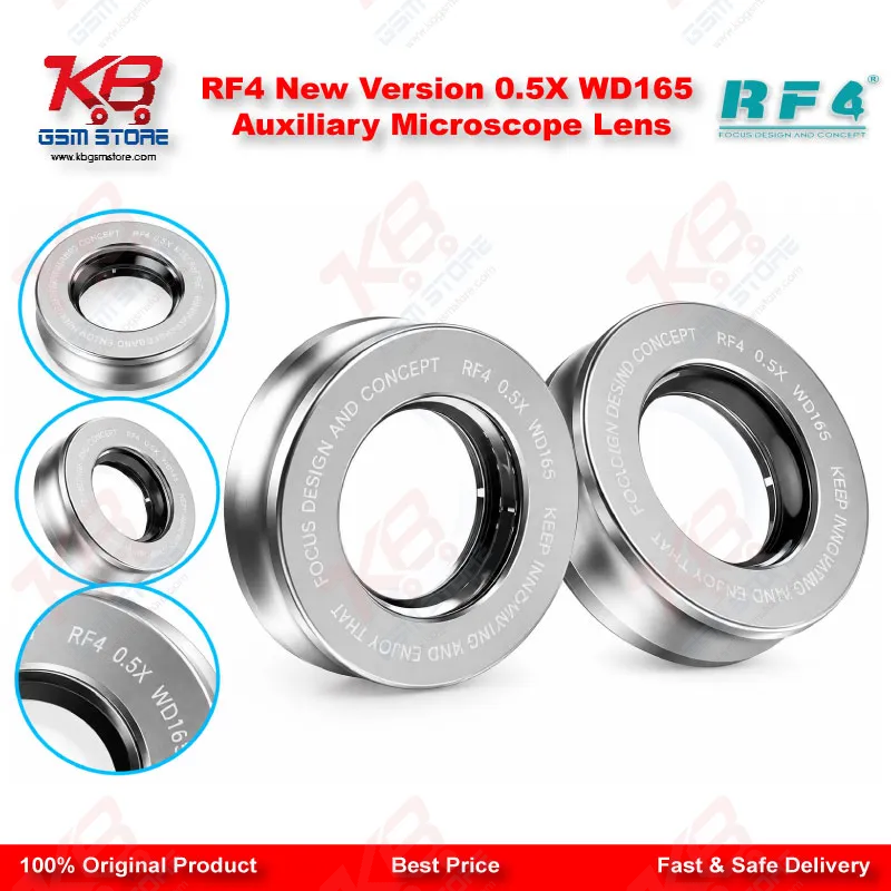 RF4 New Version 0.5X WD165 Auxiliary Microscope Lens