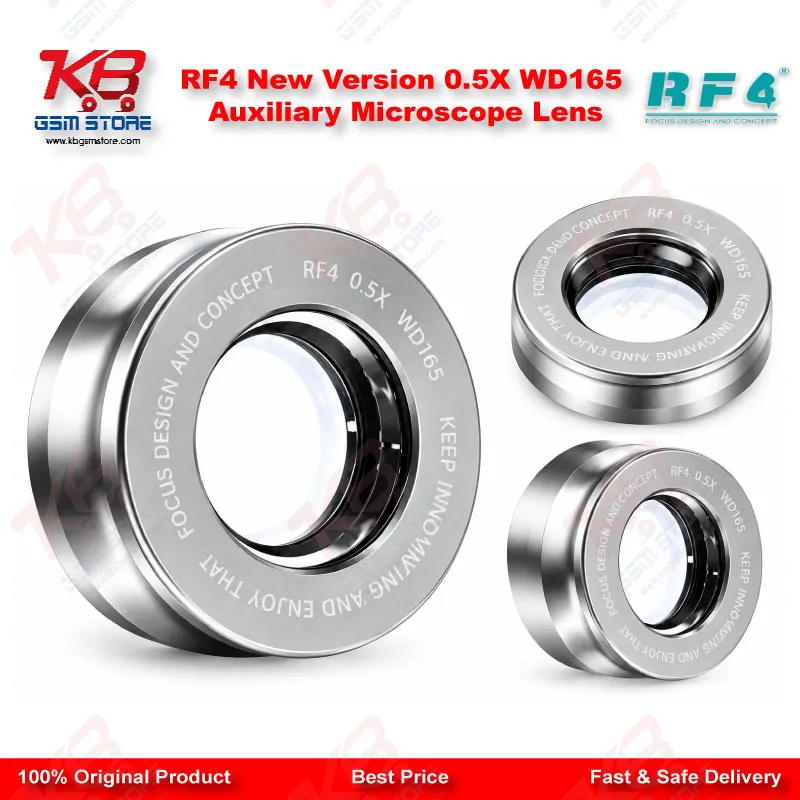 RF4 New Version 0.5X WD165 Auxiliary Microscope Lens