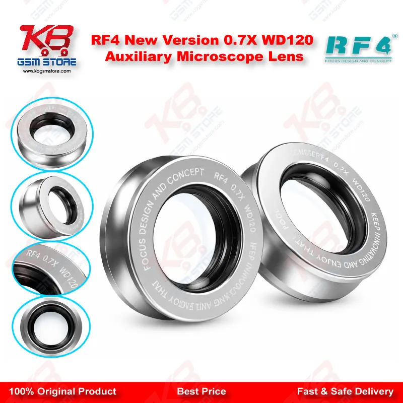 RF4 New Version 0.7X WD120 Auxiliary Microscope Lens