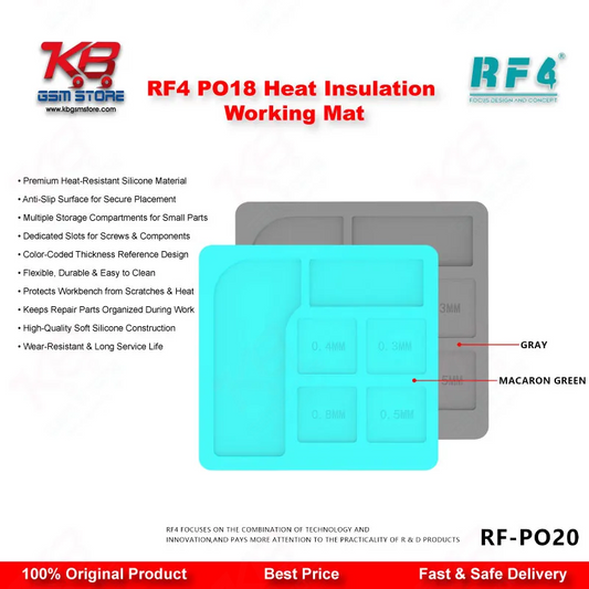 RF4 RF-PO20 Universal Multi-Purpose Silicone Soldering Pad for BGA IC Chip PCB Repair