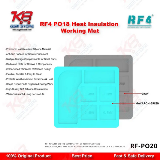 RF4 RF-PO20 Universal Multi-Purpose Silicone Soldering Pad for BGA IC Chip PCB Repair