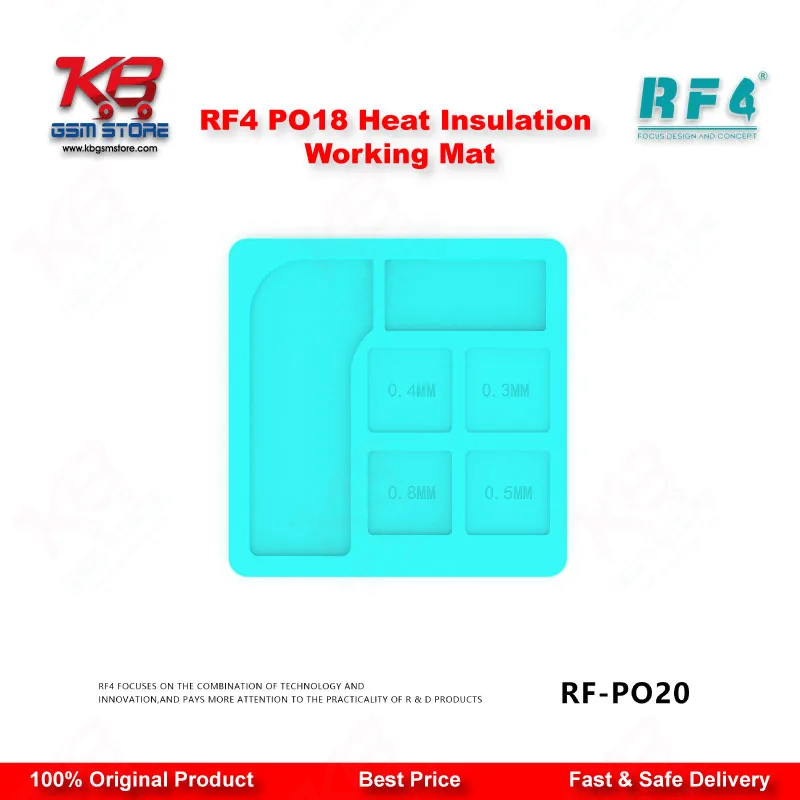 RF4 RF-PO20 Universal Multi-Purpose Silicone Soldering Pad for BGA IC Chip PCB Repair