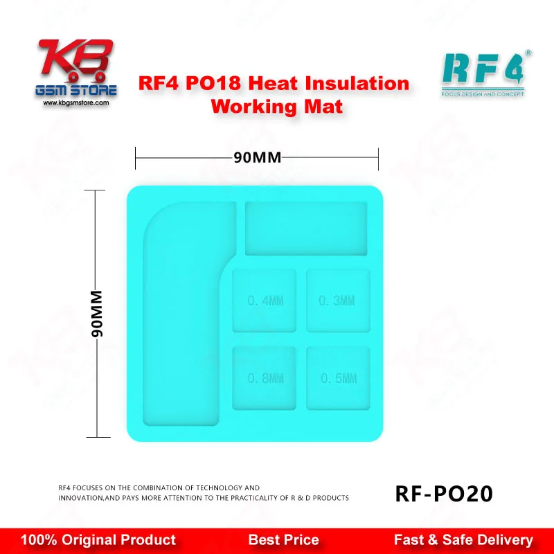 RF4 RF-PO20 Universal Multi-Purpose Silicone Soldering Pad for BGA IC Chip PCB Repair