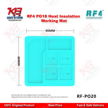 RF4 RF-PO20 Universal Multi-Purpose Silicone Soldering Pad for BGA IC Chip PCB Repair