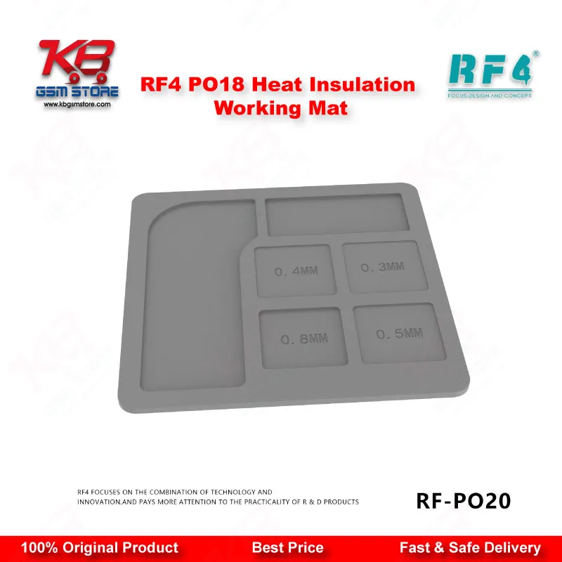 RF4 RF-PO20 Universal Multi-Purpose Silicone Soldering Pad for BGA IC Chip PCB Repair