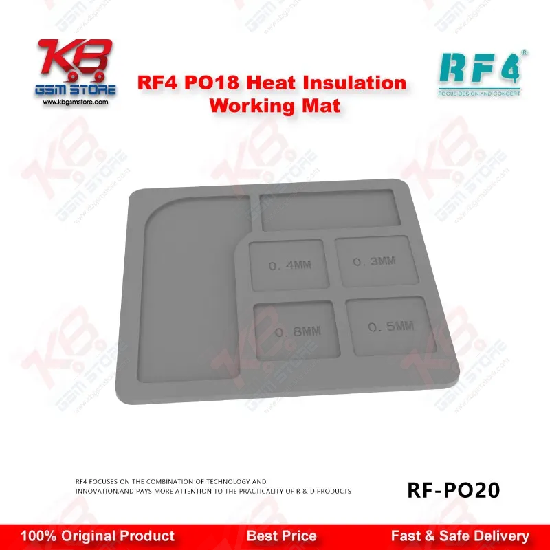 RF4 RF-PO20 Universal Multi-Purpose Silicone Soldering Pad for BGA IC Chip PCB Repair
