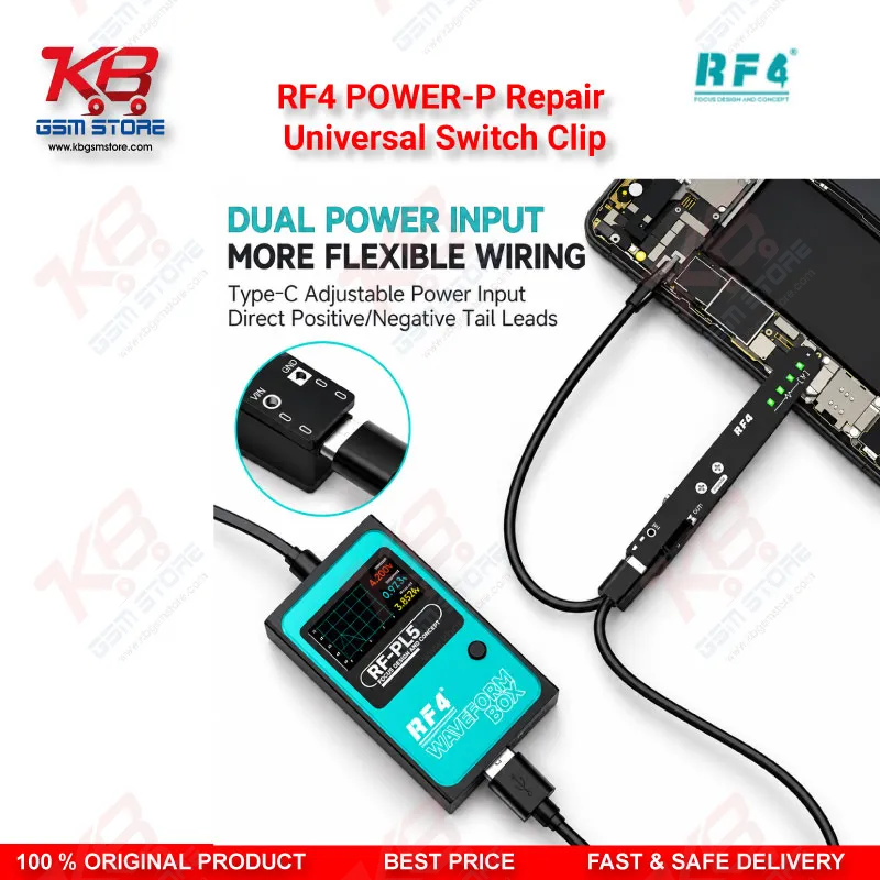 RF4 POWER-P Universal Switch Clip for Mobile Motherboard Power-On Testing