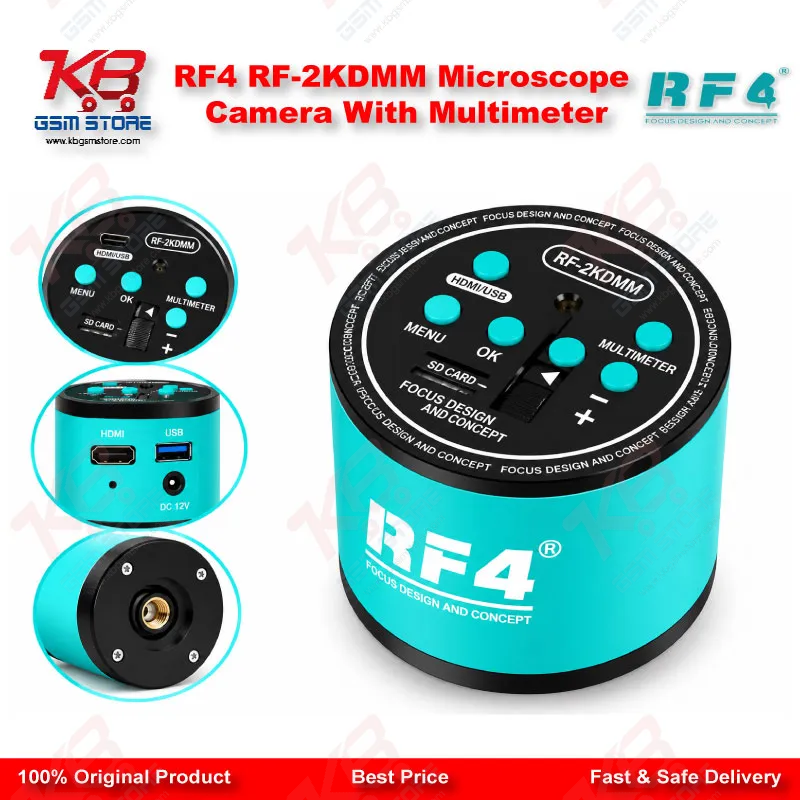 RF4 RF-2KDMM Microscope Camera With Multimeter