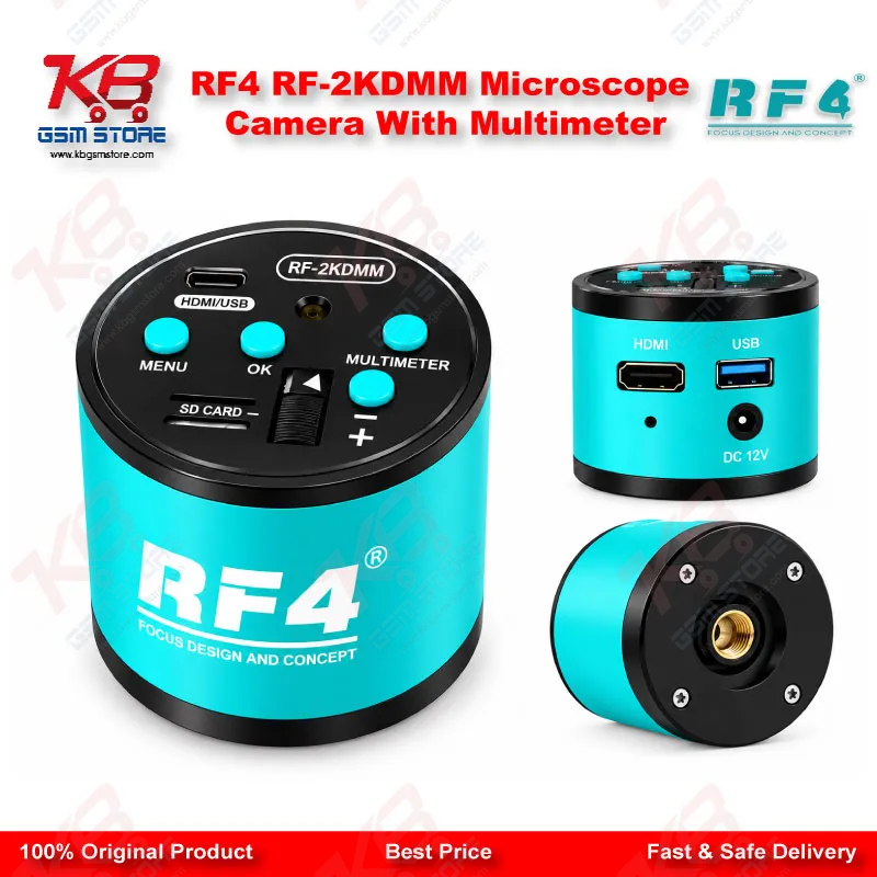 RF4 RF-2KDMM Microscope Camera With Multimeter