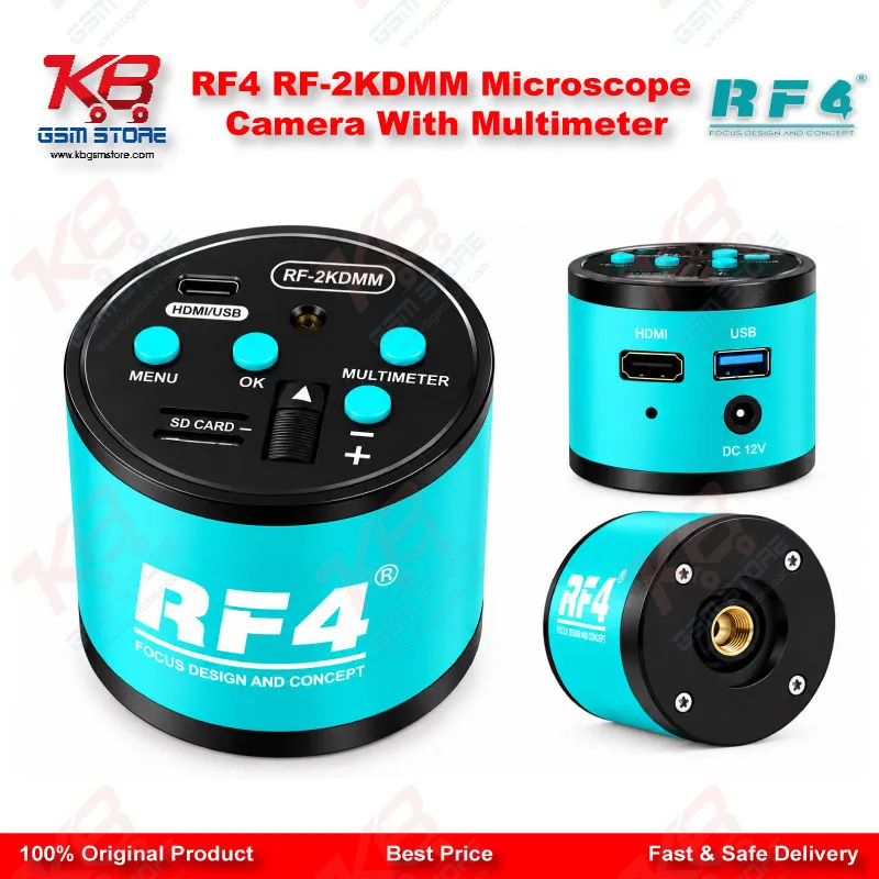 RF4 RF-2KDMM Microscope Camera With Multimeter