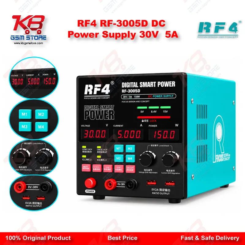 RF4 RF-3005D DC Power Supply 30V / 5A