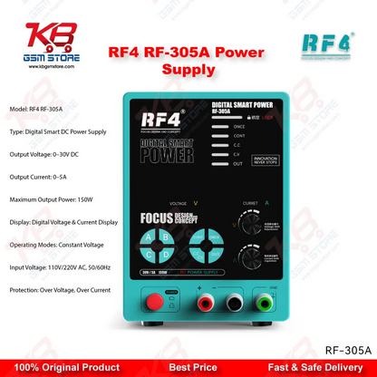 RF4 RF-305A Multifunctional Adjustable DC Power Supply with Short Killer Function (30V / 5A)