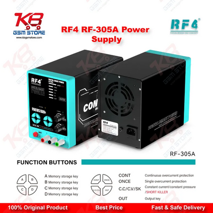RF4 RF-305A Multifunctional Adjustable DC Power Supply with Short Killer Function (30V / 5A)