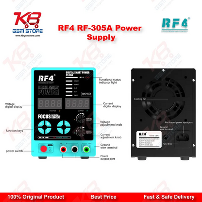 RF4 RF-305A Multifunctional Adjustable DC Power Supply with Short Killer Function (30V / 5A)