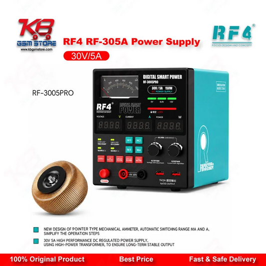 RF4 RF-305A Multifunctional Adjustable DC Power Supply with Short Killer Function (30V / 5A)