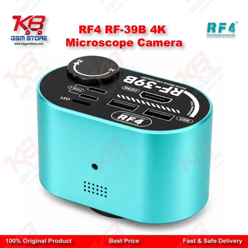 RF4 RF-39B 4K Wide-Angle CMOS Microscope Camera – Lossless Zoom for PCB Repair
