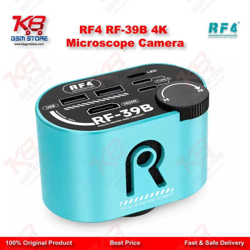 RF4 RF-39B 4K Wide-Angle CMOS Microscope Camera – Lossless Zoom for PCB Repair