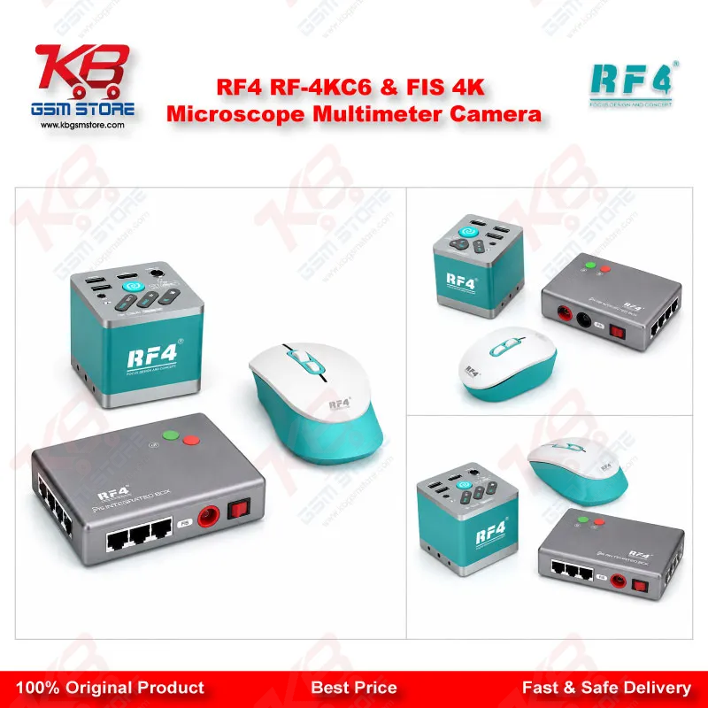 RF4 RF-4KC6 & FIS 4K Microscope Multimeter Camera – Integrated Interface Box for PCB Repair