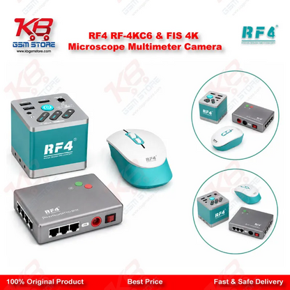 RF4 RF-4KC6 & FIS 4K Microscope Multimeter Camera – Integrated Interface Box for PCB Repair