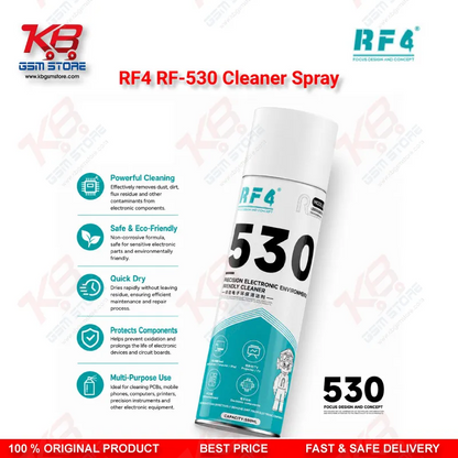 RF4 530 Precision Electronic Contact Cleaner Spray – Eco-Friendly PCB Cleaner